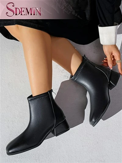Sepatu Bot Blok Hitam