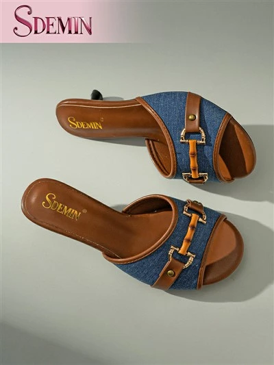 Slide dengan Block Heel